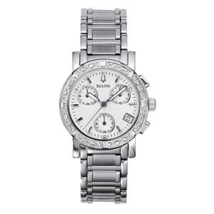 Bulova Women's Diamond-Studded Chronograph Watch